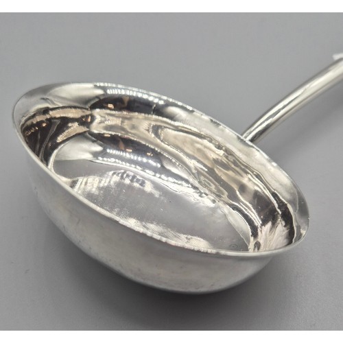 58 - Georgian Edinburgh Silver and whalebone handle ladle. Dated 1821. Produced By Robert Key. [33.5cm le... 