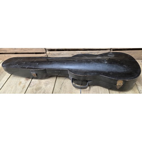 159 - Antique cased Violin. Jacobus Stainer Copy. German, 1890's. 
Full Size. Back Length 356mm. Comes wit... 