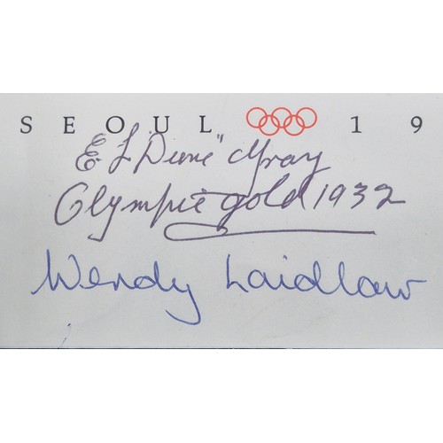 64 - 1st Day Cover Australia 1988 Olympics- signed by Four Olympic medallists.