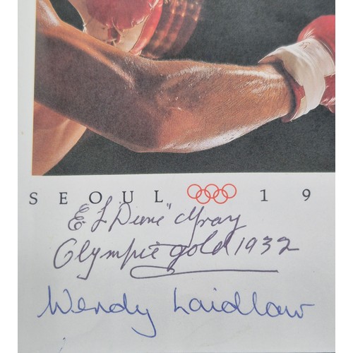 64 - 1st Day Cover Australia 1988 Olympics- signed by Four Olympic medallists.