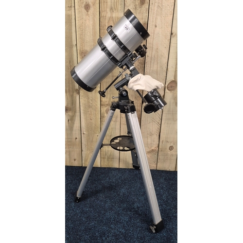 418 - Celestron telescope on stand with accessories