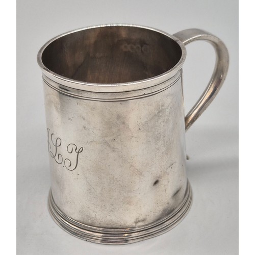 18 - Sheffield silver hallmarked christening cup. Produced by Henry Stratford. [156.09grams] [8.2cm high]