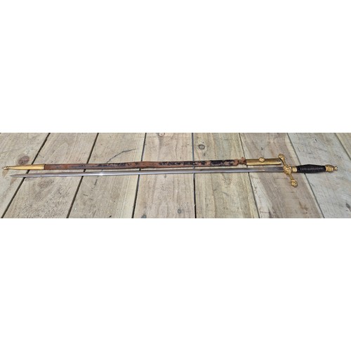 444 - Antique Spanish Toledo sword with scabbard [92.5cm length]