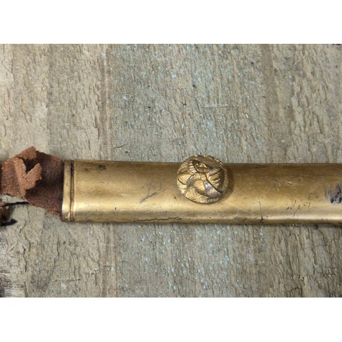 444 - Antique Spanish Toledo sword with scabbard [92.5cm length]