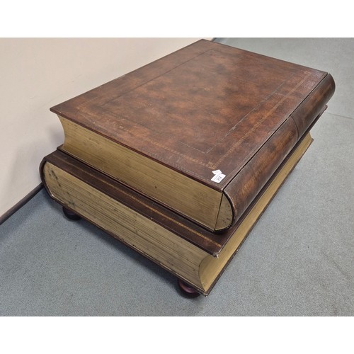 212 - Vintage Theodore Alexander style Scholars Books large coffee table. [44x104x65cm]