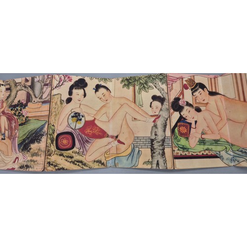 156 - Japanese printed erotic fold out picture book.