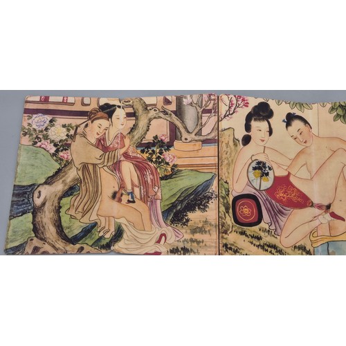 156 - Japanese printed erotic fold out picture book.