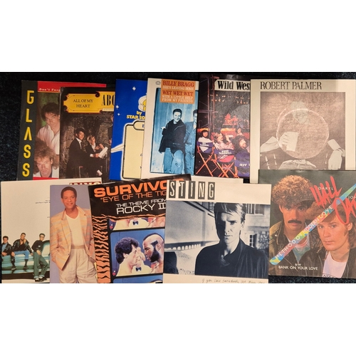 222 - A collection of 45 RPMs; Police,David Bowie, Wet Wet Wet, Sting & many more