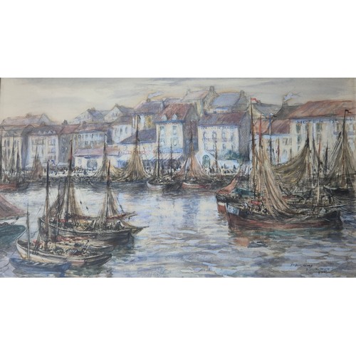 233 - A collection of Two watercolours; Town Harbour scene possibly Dundee signed Joseph Gray dated 1928 [... 