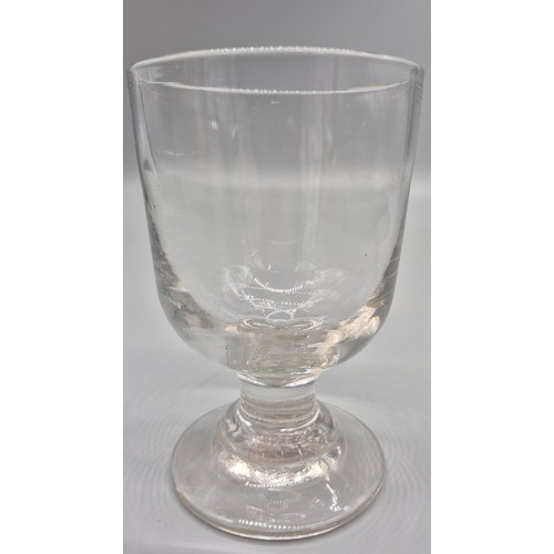 124 - 19th century glass rummer. [12.5cm high]