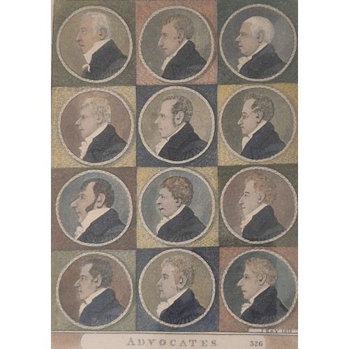 161 - Selection of Four late 18th and early 19th century coloured engravings; Depicting various Portraits ... 