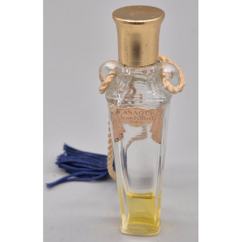 56 - A Collection of vintage perfume bottles; Baccarat Guerlain Paris scent bottle, Bourjois Blue scent b... 