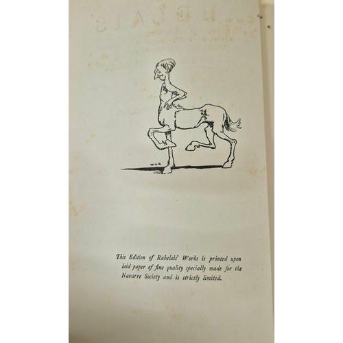 255 - Two Volumes Rabelais, Francis The Works of Mr. Francis Rabelais...Illustrated by W. Heath Robinson. ... 