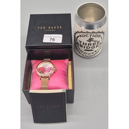 76 - A Boxed ladies Ted Baker London watch.