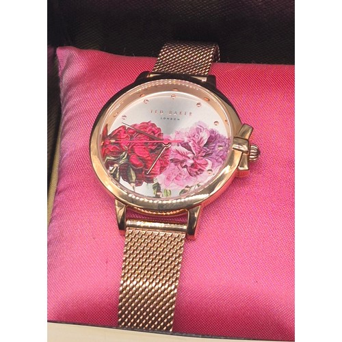 76 - A Boxed ladies Ted Baker London watch.