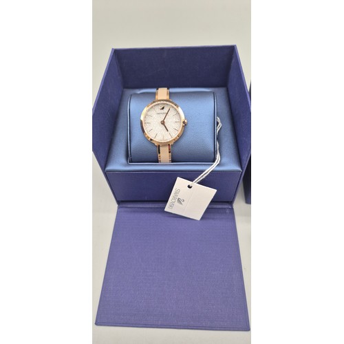 81 - Boxed ladies Swarovski crystal watch.