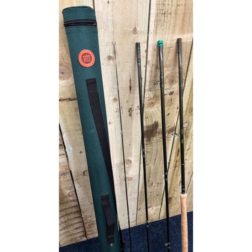 236 - Hardy Brothers Demon 15 foot #10 four piece fly rod, bag and carry tube. Nice clean condition.