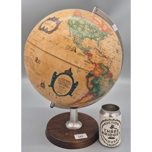 243 - Danish table top globe. [42cm high]