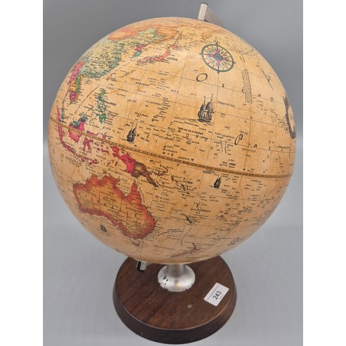 243 - Danish table top globe. [42cm high]