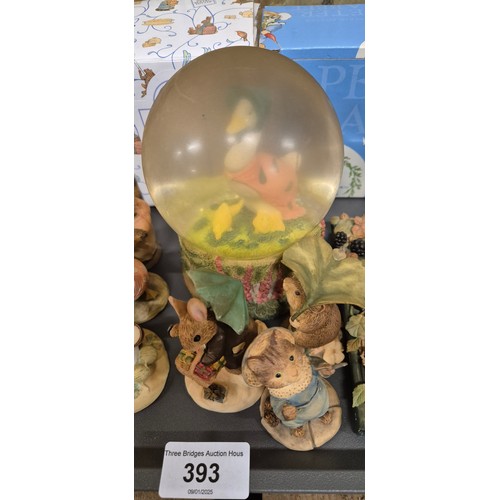 393 - A Collection of Border Fine Arts Peter Rabbit Figures; Large Peter Rabbit Display figure, The Tales ... 