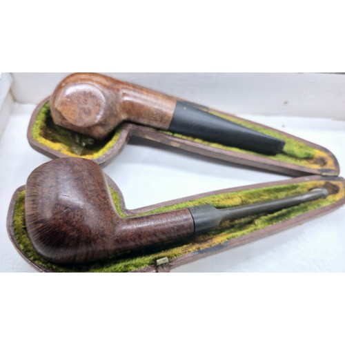 207 - Five various smoking pipes; Sherlock Holmes antique collection, ROPP, Rattray Perth, Orlik and Big P... 