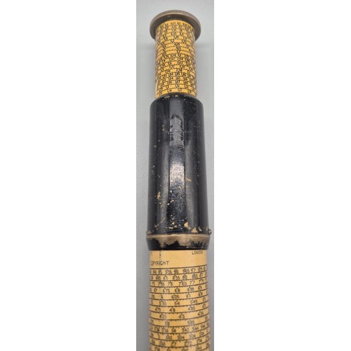 208 - Vintage Cylindrical calculator by Otis Kings Patent. [25.5cm length]