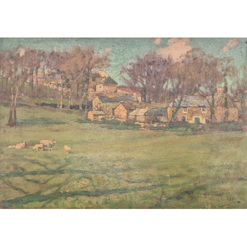491 - Samuel John Lamorna Birch, R.A., R.W.S. (1869-1955)
Late 19th century oil painting on wooden panel. ...
