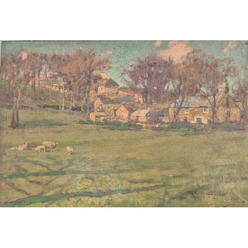 491 - Samuel John Lamorna Birch, R.A., R.W.S. (1869-1955)
Late 19th century oil painting on wooden panel. ... 