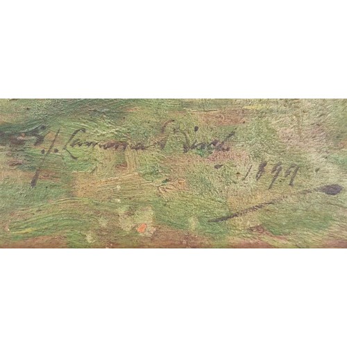 491 - Samuel John Lamorna Birch, R.A., R.W.S. (1869-1955)
Late 19th century oil painting on wooden panel. ... 