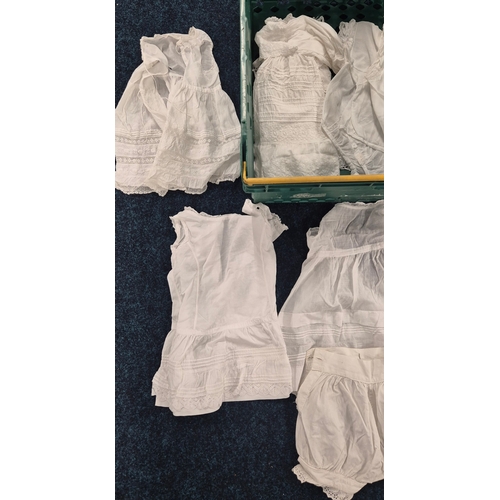 465A - A collection of antique child's christening gowns