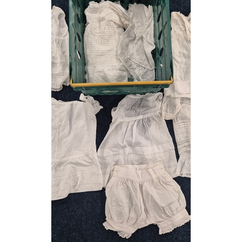 465A - A collection of antique child's christening gowns