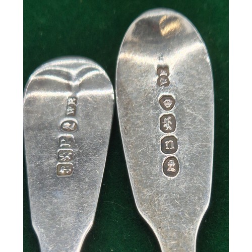 99 - A Collection of eleven Georgian Glasgow & London Silver Spoons with markers mark [WR] [189.92grams]