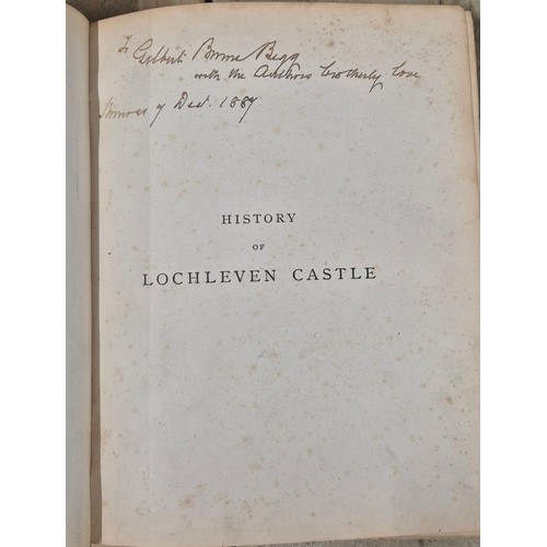 95 - Book titled; Loch Leven Castle and its associations with Mary Queen of Scots book illustrated by Joh... 