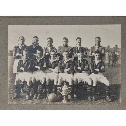 100A - Original Photograph of East Fife Football club team 1938 Scottish cup winners. Leven Photographer.