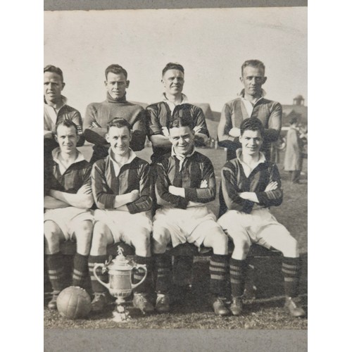 100A - Original Photograph of East Fife Football club team 1938 Scottish cup winners. Leven Photographer.