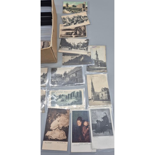 235 - A Collection of Vintage & Antique Country & Art Postcards; France, India, Ireland Wales, Egypt & Art... 