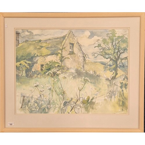 296 - Elspeth Haston D.A. 
Original pen and Watercolour. Titled 