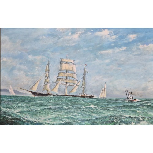 309 - George R. Cumming (Maritime artist)
original oil painting on canvas titled 