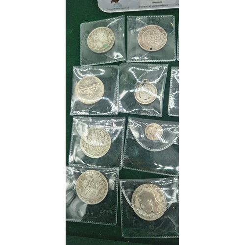 124 - A Collection of mixed antique and vintage coins; George V Silver coins, 1819 George IIII Silver coin... 