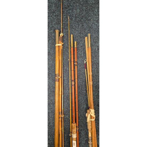 468 - A Collection of Antique & Vintage Fishing rods