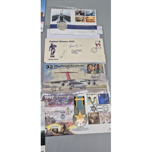 101 - A Collection of Various First day covers & coins items; The Royal squadron, Euro 2002 coin set, Roya... 