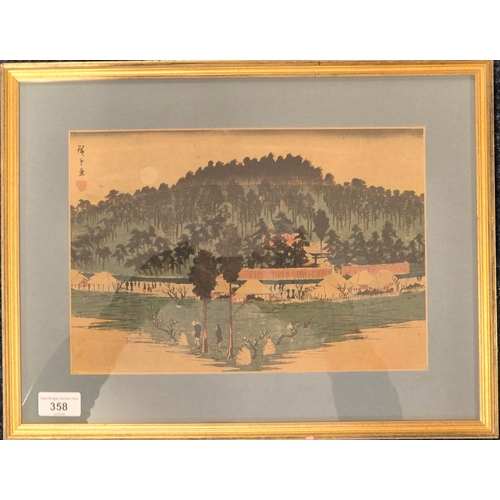 358 - Utagawa Hiroshige [1797-1858]
Original woodblock print titled 