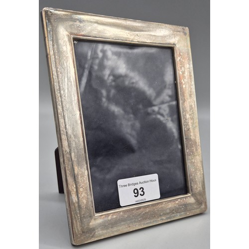 93 - Silver 925 Photo Frame makers Robert Carr Limited. 16.5x12.5cm