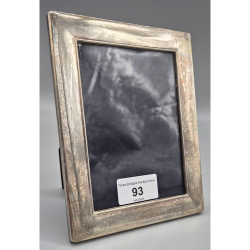 93 - Silver 925 Photo Frame makers Robert Carr Limited. 16.5x12.5cm