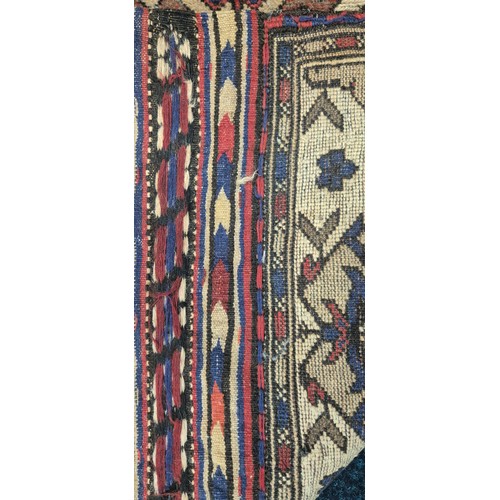 416 - Antique Afgan hand knotted Prayer Rug. 140x91cm