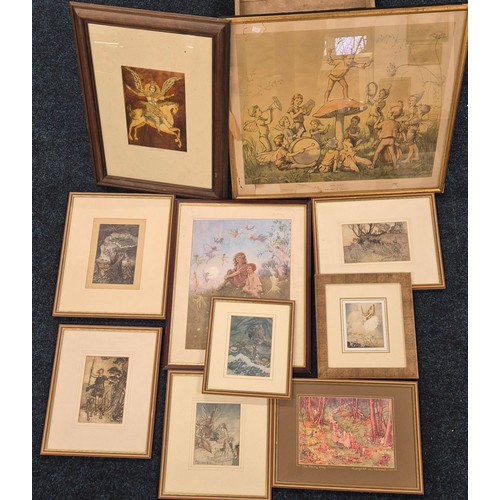 515 - A Collection of fairy themed Prints after Arthur Rackham & Margaret W. Tarrant