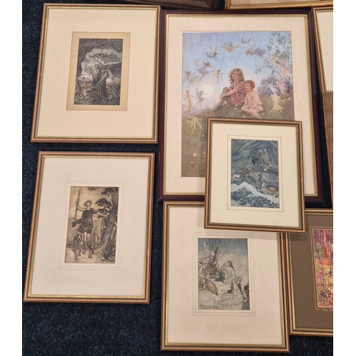 515 - A Collection of fairy themed Prints after Arthur Rackham & Margaret W. Tarrant