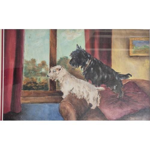 514 - A Large Crate Of Various prints; Dog scene prints, Scottish Terrier dog print, Scottish Band scene p... 