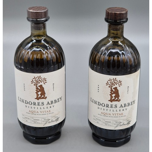 268 - Two bottles of Lindores Abbey Distillery Aqua Vitae Sprit 70cl bottles. Full & Sealed