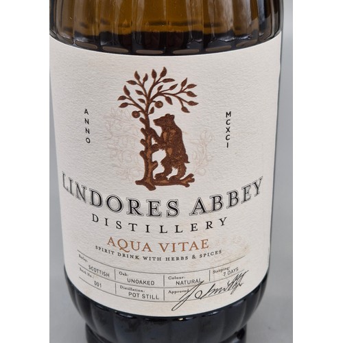 268 - Two bottles of Lindores Abbey Distillery Aqua Vitae Sprit 70cl bottles. Full & Sealed